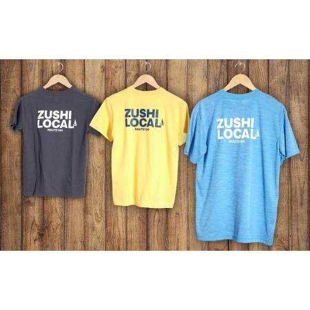 ふるさと納税　逗子オリジナルTシャツ　(ZUSHI　LOCAL)　デニムカラー　160cmサイズ　神奈川県逗子市