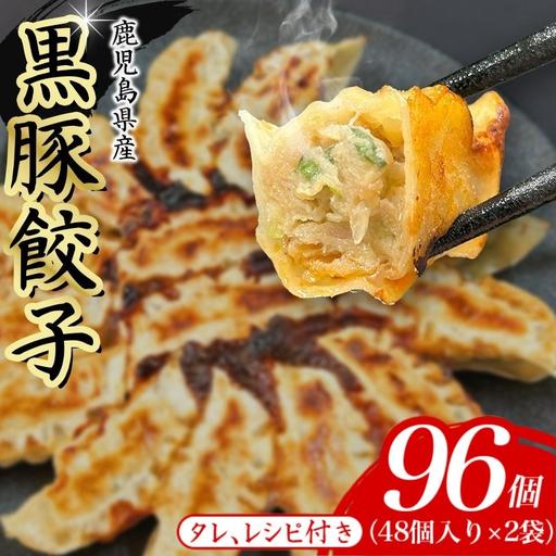 ふるさと納税 [ふるなびWEEK対象]黒豚餃子 96個 冷凍 餃子 ぎょうざ ギョーザ[gnkt0002-fw] 大阪府豊中市