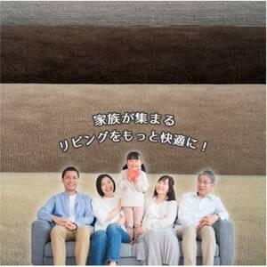 ふるさと納税 【江戸間6畳】ベーシックカラーリビングカーペットアイボリー(ストーリー6畳IV)【1493379】 大阪府和泉市の画像