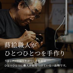 ふるさと納税 桔梗蒔絵 白蝶貝ブローチ 桐箱付き 蒔絵 漆 白蝶貝 桔梗 うるしアート ハンドメイド ブローチ アクセサリー ギフト 伝統工芸 工芸.. 石川県加賀市_4