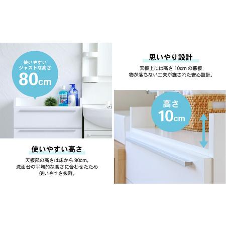 ふるさと納税 幅60cm 4段ランドリーチェスト NC-9060H 日本製 ≪寄付者様組み立て品≫ 【家具 組み立て 組立 組立家具 洗面所 脱衣所 収納 チェ.. 福井県坂井市_1