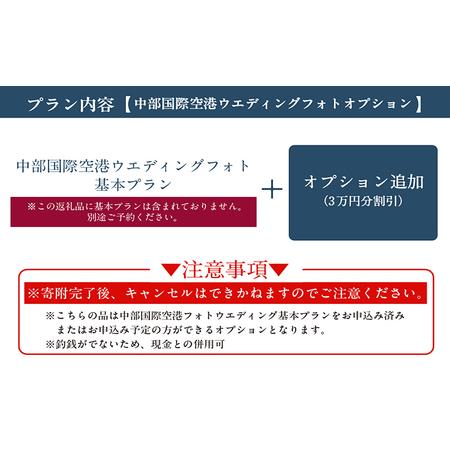 ふるさと納税 中部国際空港ウエディングフォト基本プランオプション（３万円分利用） 愛知県常滑市_3