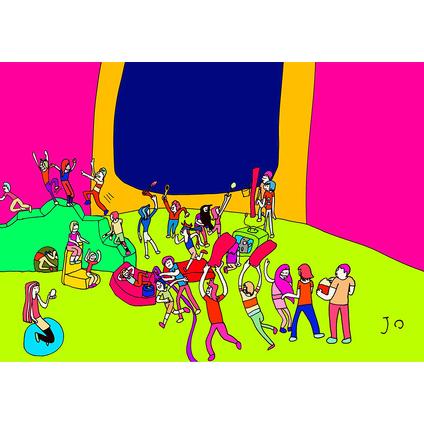ふるさと納税 絵画『あそびごころ』小サイズ 岐阜県大垣市_1