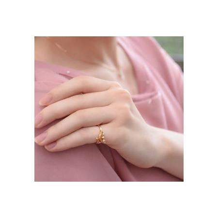ふるさと納税 K10 スズラン ダイヤモンド ピンキーリング【1号〜7号】 指輪 神奈川県藤沢市_4