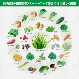 ふるさと納税 ＜2ヶ月に1度、3回送付定期便＞国産有機大麦若葉＆３０種の野菜[027Y30-T] 愛知県小牧市