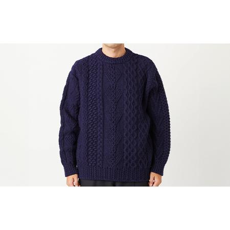 ふるさと納税 ≪先行予約≫【THISISASWEATER.】A2 : A SWEATER IS LOVE. -NAVY ネイビー セーター 服 洋服 ユニセックス メンズ レディース ブラ.. 山形県山辺町の画像