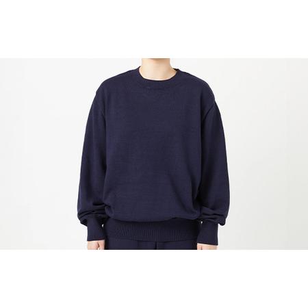 ふるさと納税 ≪先行予約≫【THISISASWEATER.】A3: A SWEATER IS FOR EVERYDAY. Pullover NAVY ネイビー カシミヤセーター 服 洋服 ユニセックス.. 山形県山辺町の画像