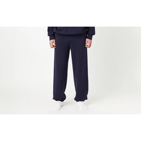 ふるさと納税 ≪先行予約≫【THISISASWEATER.】A3: A SWEATER IS FOR EVERYDAY. Pants NAVY ネイビー カシミヤ パンツ ズボン 服 洋服 ユニセッ.. 山形県山辺町の画像