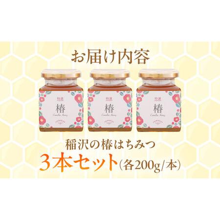 ふるさと納税 【ギフト箱入り】椿はちみつ（200g×3本） / はちみつ 国産 非加熱 純粋 蜂蜜 天然 ハチミツ / 稲沢市 / 椿園株式会社 [BMBI00.. 愛知県稲沢市の画像