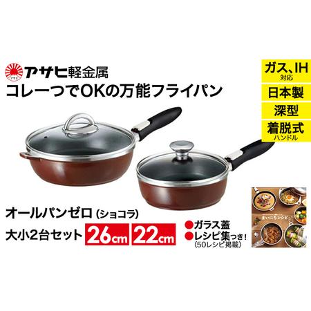 ふるさと納税 フライパンセット 深型 22cm 26cm オールパンゼロ