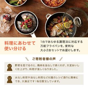 ふるさと納税 フライパンセット 深型 22cm 26cm オールパンゼロ