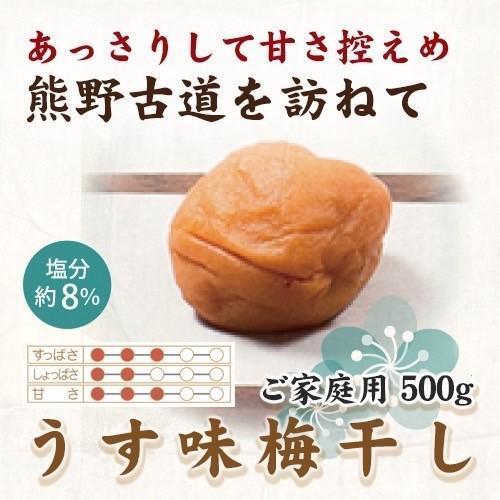 ふるさと納税 紀州南高梅 うす味梅 500g ご家庭用 【US32】 和歌山県那智勝浦町 | 