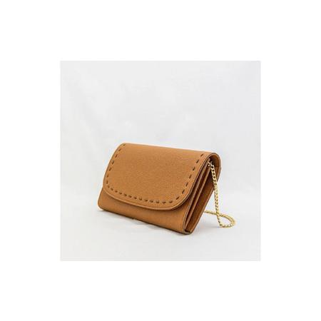 ふるさと納税 CAMEL(キャメル) バッグにも財布にもなる、自由な本革ウォレット / 本革お財布チェーンバッグ LILIBET（リリベット） 大阪府東大阪市の画像