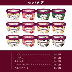 ふるさと納税 ハーゲンダッツ『定番ミニカップ12個』アイス アイスクリーム スイーツ 北海道_H0016-111 北海道浜中町_2