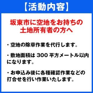 ふるさと納税 草刈り代行サービス（201〜300平方メートル以内） No.758 茨城県坂東市_1