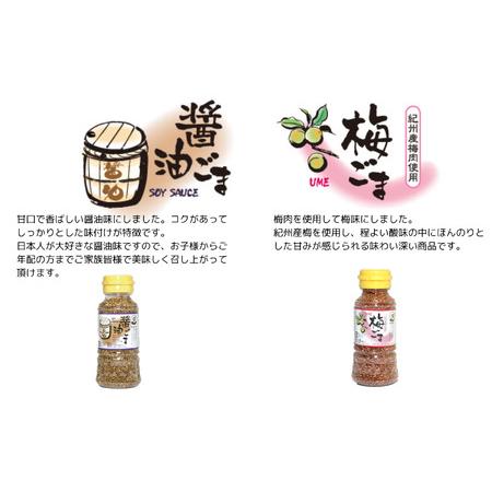 ふるさと納税 《味付けごま》 選べるゴマ（醤油、梅、わさび、キムチ、カレー、ガーリック、ゆず） 各８０g ×６本 ふりかけ 石川県小松市の画像