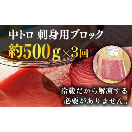 ふるさと納税 【全3回定期便】五島列島産養殖生本かみまぐろ 中トロ 500g[RBP064] 本マグロ 本まぐろ 定期便 本マグロ 本まぐろ 定期便 本マ.. 長崎県新上五島町の画像