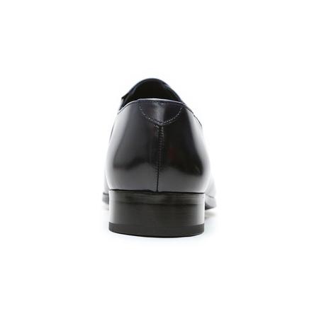 ふるさと納税 クインクラシコ 革靴 25005S〈ネイビー〉 (サイズ：26.5cm) 紳士靴 幅広 甲高 ビジネスシューズ サイドレース エラスティック スリ.. 東京都台東区の画像