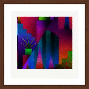 ふるさと納税 【絵画】 ピエゾグラフ 「彩と光」 額装サイズ