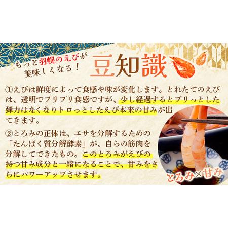 ふるさと納税 お刺身用甘えび（500g）・味付けかずのこ（140g×2パック）セット【05117】 北海道羽幌町の画像