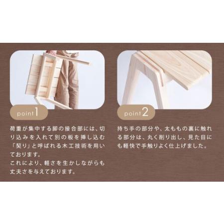 ふるさと納税 【グッドデザイン2019受賞】MINAZUKI STOOL ( スタッキングスツール ) ウォルナット 1脚 家具 イス チェア 吉永製作所 長崎県長崎市_2