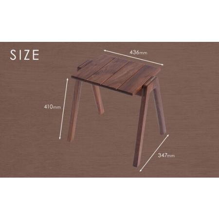 ふるさと納税 【グッドデザイン2019受賞】MINAZUKI STOOL ( スタッキングスツール ) ウォルナット 1脚 家具 イス チェア 吉永製作所 長崎県長崎市_4