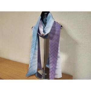 ふるさと納税 【京都花こまち】京都伝統技法「京絞り」京丹後シルクスカーフ「竜巻」 京都府京都市の画像