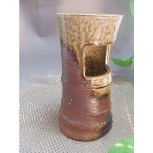 ふるさと納税 【信楽焼】竹花入れ 花入 花器 花瓶 nha-037 滋賀県