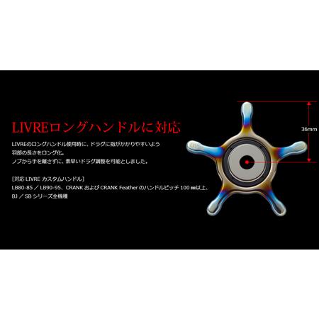 ふるさと納税 LIVRE リブレ CUSTOM DRAG(シマノ13mm)（シルバー×チタン） F25N-532[AMBB177-1] 三重県亀山市の画像