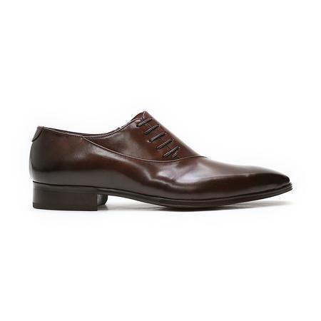 ふるさと納税 クインクラシコ 革靴 25005S〈ダークブラウン〉 (サイズ：27.5cm) 紳士靴 幅広 甲高 ビジネスシューズ サイドレース エラスティッ.. 東京都台東区の画像