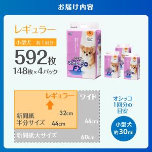 ふるさと納税 ネオシーツFX ホワイト レギュラー 148枚 4パック ペットシーツ 薄型 すばやく吸収 おしっこ チェック ペット 犬 猫 健康 圧縮コン.. 静岡県富士市_2
