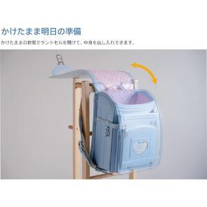 ふるさと納税 木製 「ランドセルラック【DX】ナチュラル」   富山県南砺市の画像
