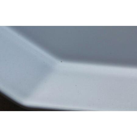 ふるさと納税 【波佐見焼】白釉 オクトゴナル 長皿 2枚セット【吉田健