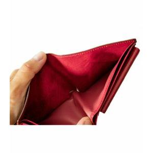 ふるさと納税 キプリス本革製コードバンｘシラサギレザー二つ折り財布　カラー：ブラックｘレッド 【kt026-014-1】 東京都江東区の画像