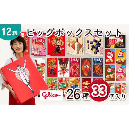 ふるさと納税 グリコ お菓子 ビッグボックスセット 26種33個入り12箱