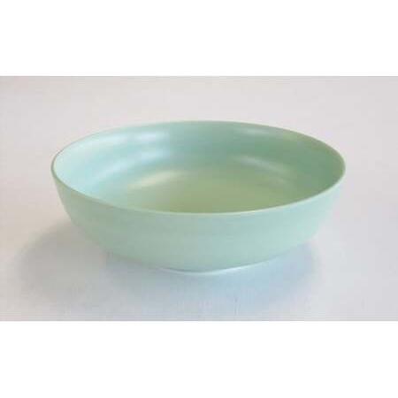 ふるさと納税 ARITA PORCELAIN LAB (アリタポーセリンラボ) パールグリーン 丸菓子鉢 有田焼 サラダボウル カレー皿 麺鉢 パステルカラー A23-6 佐賀県有田町の画像