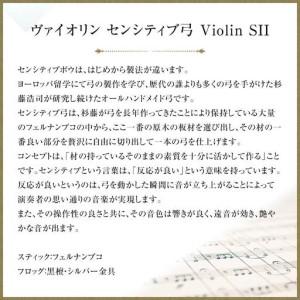 ふるさと納税 ヴァイオリン センシティブ弓 Violin SII 愛知県名古屋市の画像