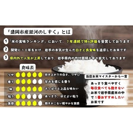 ふるさと納税 銀河のしずく 無洗米 5kg×2 定期便 2ヵ月 合計20kg 令和7年産 盛岡市産 米 お米 精米 白米 特A 7年連続獲得中 発送日精米 1等.. 岩手県盛岡市の画像