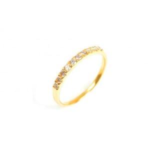 ふるさと納税 ピンキー　エタニティリング　0.18CT　Ｒ3996DI-Y　イエローゴールド【サイズ：1号〜9号（0.5号刻み対応可）】 山梨県大月市の画像