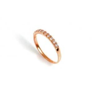 ふるさと納税 ピンキー　エタニティリング　0.18CT　Ｒ3996DI-R　ピンクゴールド【サイズ：1号〜9号（0.5号刻み対応可）】 山梨県大月市の画像