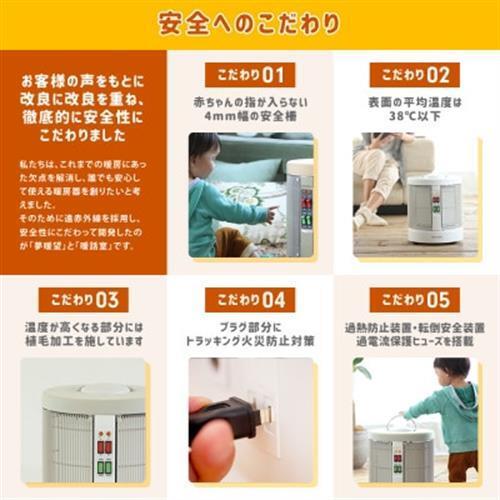 ふるさと納税 夢暖望900型 (ホワイト) 遠赤外線パネルヒーター 日本製