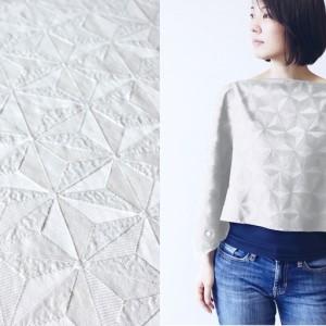 ふるさと納税 【着回しできるシルクストール】フィルタンゴ ストール　麻の葉柄ボタン付き　シルバーグレー　 洗えるシルク、冷房対策にも。 京都府京丹後市の画像