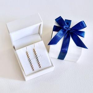 ふるさと納税 Pt900/K18YG/PG 3カラー 地金 ピアス フック式 保証書付