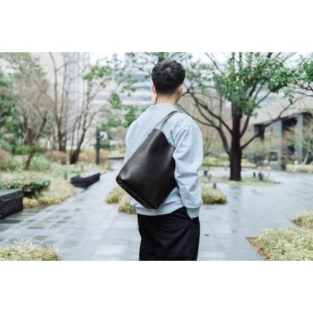 ふるさと納税 グラブ革 ワンハンドルトートバッグ ブラック [2648] 奈良県香芝市の画像
