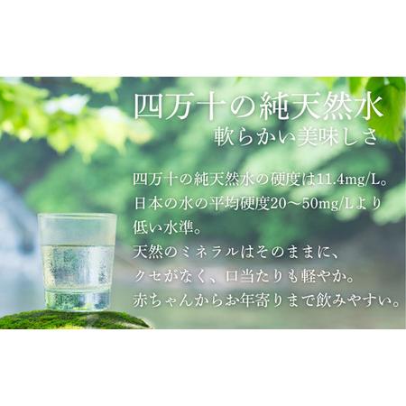 ふるさと納税 四万十の純天然水 500ml × 24本 2箱セット ミネラルウォーター 天然水 ペットボトル 水 500ml 四万十川 高知県中土佐町の画像