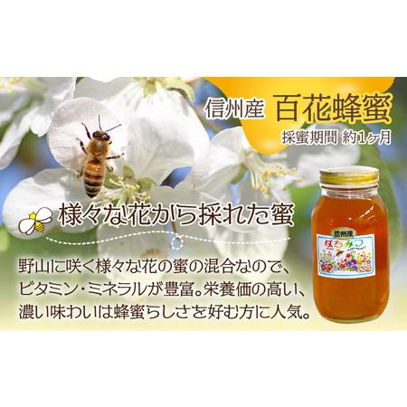 ふるさと納税 はちみつ 国産 トチ 百花 各1.2kg | はちみつ 長野県岡谷市の画像