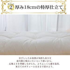ふるさと納税 【まくら(株)】極上ふとん シングルロング 布団職人が作る綿布団 約100×210cm《60日以内に出荷予定(土日祝除く)》 千葉県我孫子市の画像