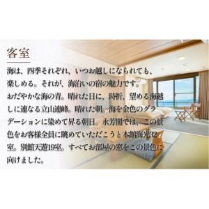 ふるさと納税 氷見海水浴場 魚循環過程の宿 永芳閣 受け入れるかばい立て券 2万円分  富山県氷見市