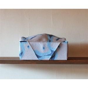 ふるさと納税 正絹縮緬友禅風呂敷 千鳥_装飾品・工芸品  服飾小物 _【1555062】 京都府与謝野町の画像