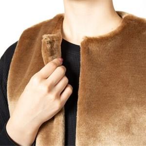 ふるさと納税 OKADA TEXTILE エコファー切り替え ロングベスト　キャメル_装飾品・工芸品 女性・レディース 洋服 _【1551359】 和歌山県橋本市の画像